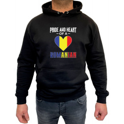 Hanorac pride and heart of a Romanian Unisex - D000012U