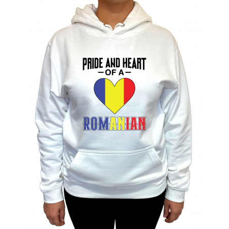 Hanorac pride and heart of a Romanian Unisex - D000012U