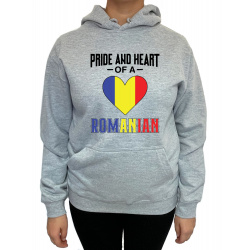 Hanorac pride and heart of a Romanian Unisex - D000012U