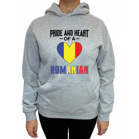 Hanorac pride and heart of a Romanian Unisex - D000012U