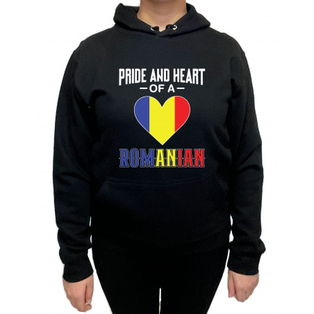 Hanorac pride and heart of a Romanian Unisex - D000012U