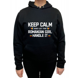 Hanorac keep calm Romanian girl - D000020F