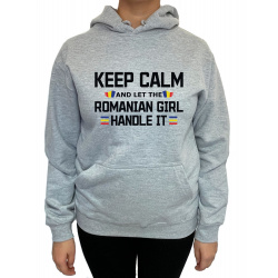 Hanorac keep calm Romanian girl - D000020F