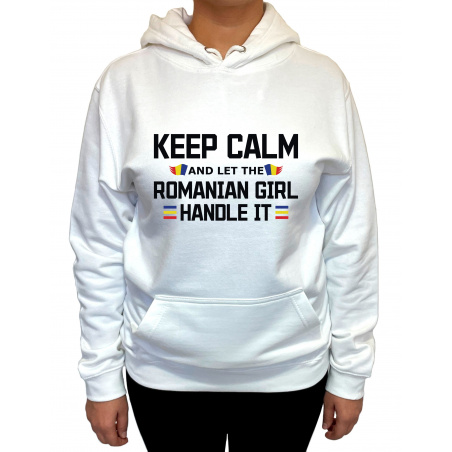 Hanorac keep calm Romanian girl - D000020F