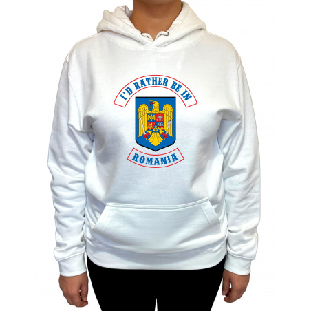 Hanorac I'd rather be in Romania Unisex - D000021U