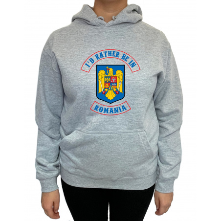 Hanorac I'd rather be in Romania Unisex - D000021U