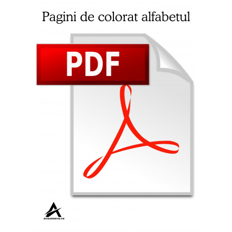 Pagini de colorat alfabetul cu flori format .pdf - eBook Avozenevo