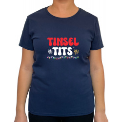 Tricou Jingle bells tinsel tits - Heavy Cotton Femei - D000057F