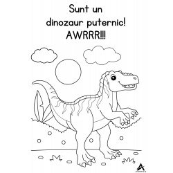 Pagini de colorat Dinozauri .pdf - eBook Avozenevo