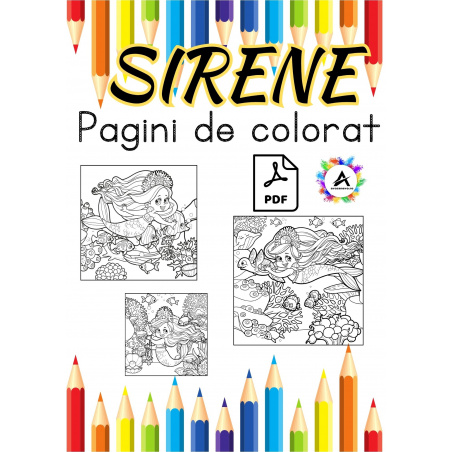 Pagini de colorat Sirene format .pdf - eBook Avozenevo