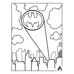 Pagini de colorat personaje Batman format .pdf - eBook6 Avozenevo