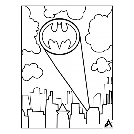 Pagini de colorat personaje Batman format .pdf - eBook6 Avozenevo