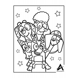 Pagini de colorat personaje Bluey format .pdf - eBook8 Avozenevo