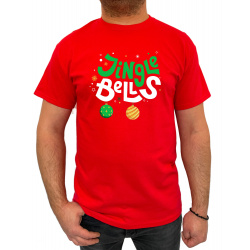 Tricou jingle bells tinsel tits - Heavy Cotton Barbati - D000057M