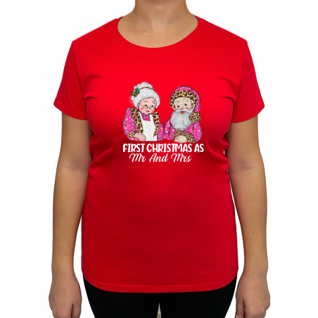 Tricou First Christmas As MR And MRS  - Heavy Cotton Femei - D000054U