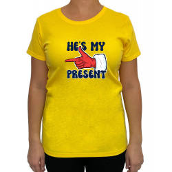 Tricou She's My Gift He's My Present - Heavy Cotton Femei - D000062F