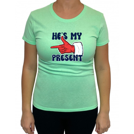 Tricou She's My Gift He's My Present - Heavy Cotton Femei - D000062F