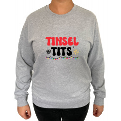 Bluza Jingle Bells Tinsel Tits  - Crew Neck Sweatshirt Femei - D000057F