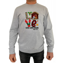 Bluza Love Came Down  - Crew Neck Sweatshirt Barbati - D000058U