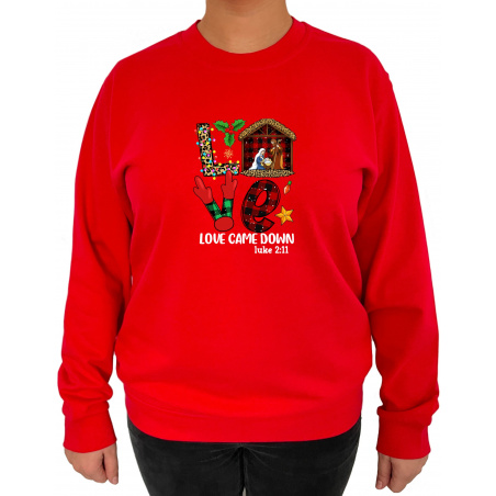 Bluza Love Came Down - Crew Neck Sweatshirt Femei - D000058U