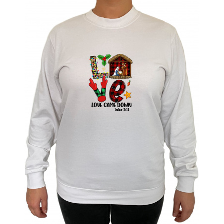 Bluza Love Came Down - Crew Neck Sweatshirt Femei - D000058U