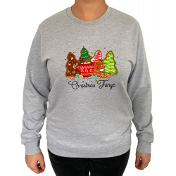 Bluza Christmas Things  - Crew Neck Sweatshirt Femei - D000086U