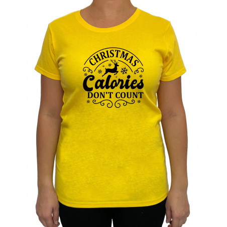 Tricou Christmas Calories Don't Count - Heavy Cotton Femei - D000084U