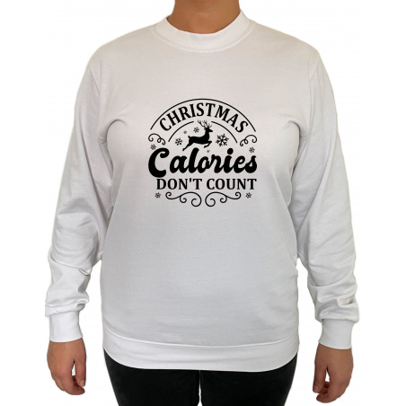 Bluza Christmas Calories Don't Count  - Crew Neck Sweatshirt Femei - D000084U