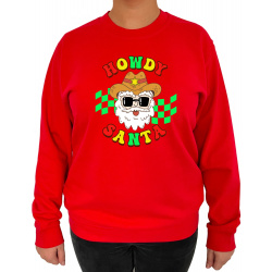 Bluza Howdy Santa - Crew Neck Sweatshirt Femei - D000088U