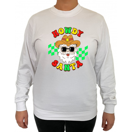 Bluza Howdy Santa - Crew Neck Sweatshirt Femei - D000088U