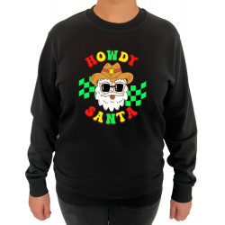 Bluza Howdy Santa - Crew Neck Sweatshirt Femei - D000088U