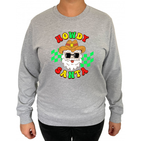 Bluza Howdy Santa - Crew Neck Sweatshirt Femei - D000088U