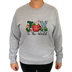 Bluza Joy To The World - Crew Neck Sweatshirt Femei - D000089U