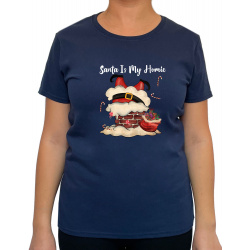 Tricou Santa Is My Homie - Heavy Cotton Femei - D000091U