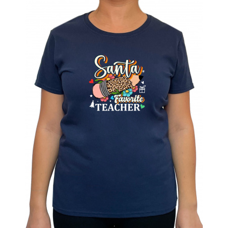 Tricou Santa's favorite Teacher - Heavy Cotton Femei - D000092F