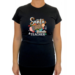 Tricou Santa's favorite Teacher - Heavy Cotton Femei - D000092F