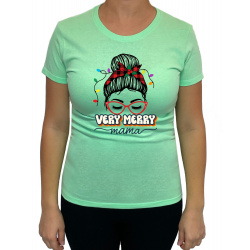 Tricou Very Merry Mama - Heavy Cotton Femei - D000093F