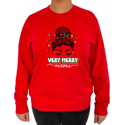 Bluza Very Merry Mama  - Crew Neck Sweatshirt Femei - D000093F