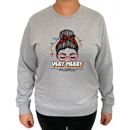 Bluza Very Merry Mama  - Crew Neck Sweatshirt Femei - D000093F