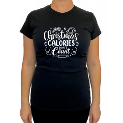 Tricou Christmas Calories Don't Count - Heavy Cotton Femei - D000094U