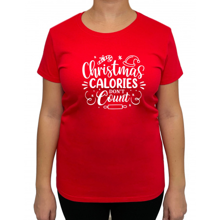 Tricou Christmas Calories Don't Count - Heavy Cotton Femei - D000094U