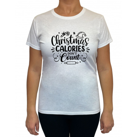 Tricou Christmas Calories Don't Count - Heavy Cotton Femei - D000094U