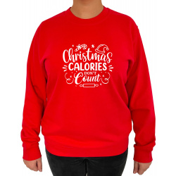 Bluza Christmas Calories Don't Count  - Crew Neck Sweatshirt Femei - D000094U