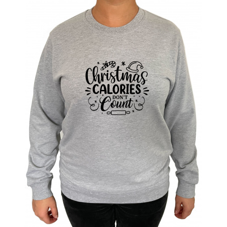 Bluza Christmas Calories Don't Count  - Crew Neck Sweatshirt Femei - D000094U