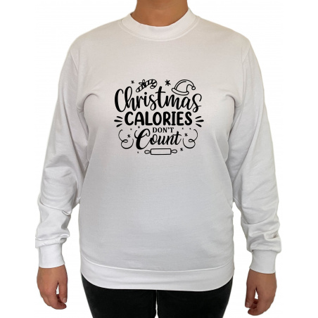 Bluza Christmas Calories Don't Count  - Crew Neck Sweatshirt Femei - D000094U