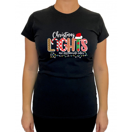 Tricou Christmas Lights Are My Favorite Color - Heavy Cotton Femei - D000095U