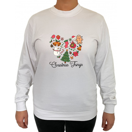 Bluza Christmas Things  - Crew Neck Sweatshirt Femei - D000096U