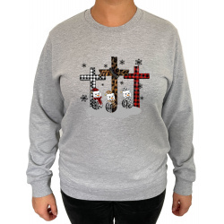 Bluza Faith Hope Love  - Crew Neck Sweatshirt Femei - D000097U