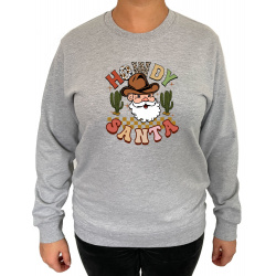 Bluza Howdy Santa  - Crew Neck Sweatshirt Femei - D000098U