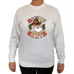 Bluza Howdy Santa  - Crew...